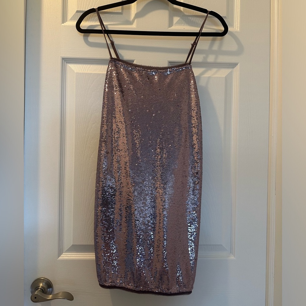 Free People Lilac Sequin Minidress (never worn/with tags)